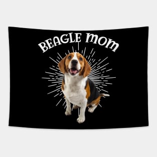 Womens beagle mom shirts for women mothers day gift Tapestry