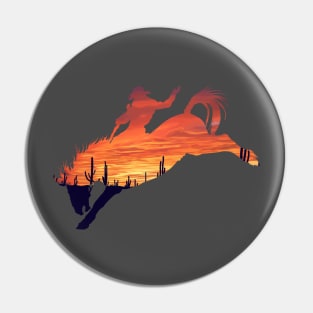 Bronco Rider 1: Desert Sunset Pin