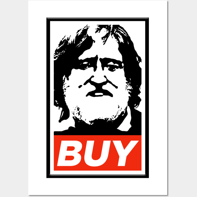 Gabe Newell Poster for Sale by pyro gay