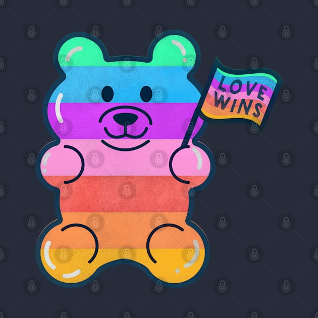 Rainbow Jelly Bear - June Pride Collection by showmemars