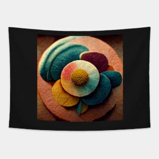 Multicolored flower Tapestry