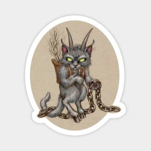 Krampus Kitty (with chains) Magnet