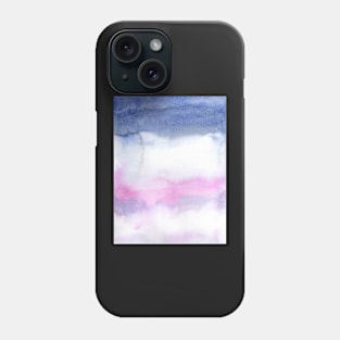 Ombre Watercolor Texture with Indigo and Pink Phone Case