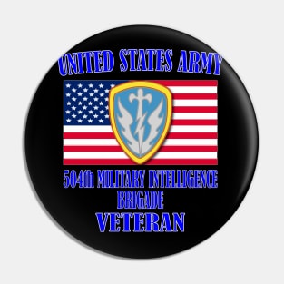 504th Military Intelligence Brigade- Veteran Pin