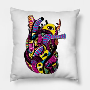 CMYK Light Heart Pillow