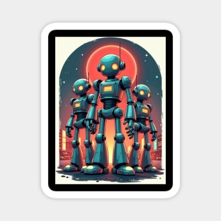 Retro Robot Revival: Vintage Visions of the Future Magnet
