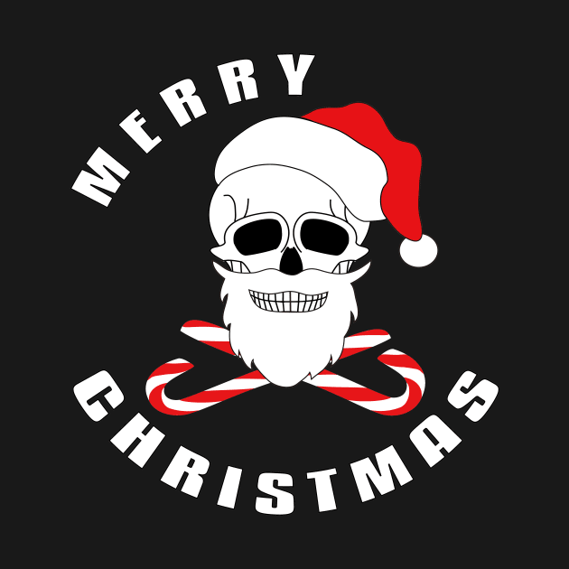 Merry Christmas Skull by flyinghigh5