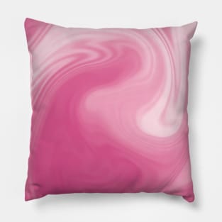 Pink and White Swirl Abstract Blur Pillow
