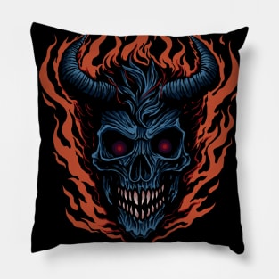 Dark Magic Skull Pillow