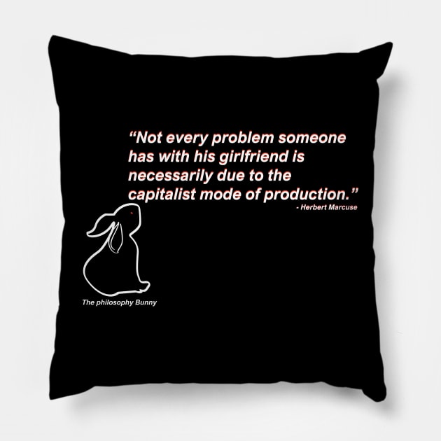 Philosophy Bunny Pillow by emma17