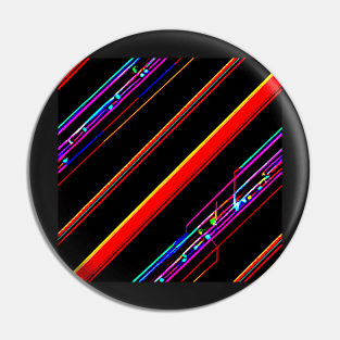 Cyberpunk lines colorfull futuristic electronics Pin