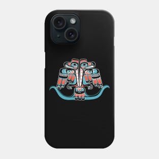 Double Thunderbird, Native American, Haida Tribe Art Phone Case