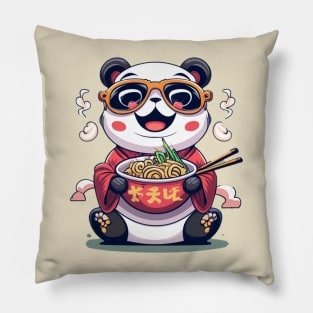 Panda Noodles Pillow