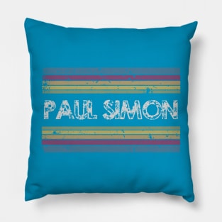 paul s retro rainbow Pillow