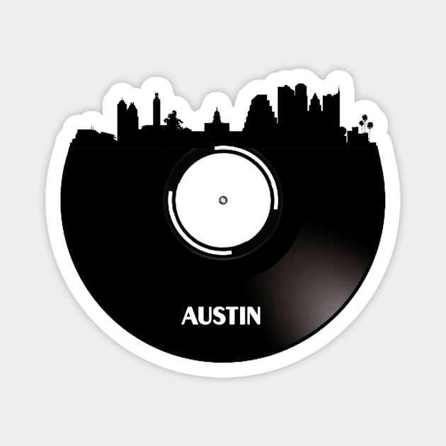 Austin - Texas Vinyl Magnet by Ferrazi