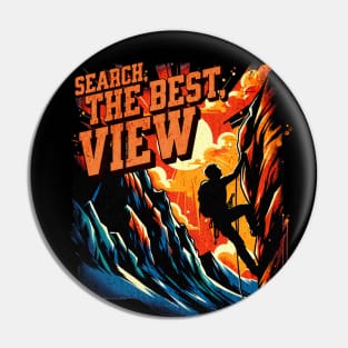 Search the Best View Mountain Climber Design Pin