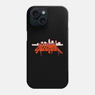 Cleveland Ohio American Football Cityscape Graffiti Skyline Phone Case