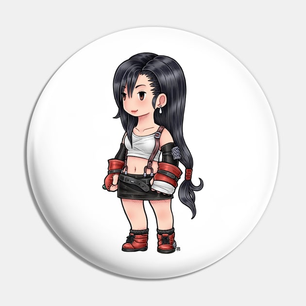 FF3 Styled Tifa Pin by roesart