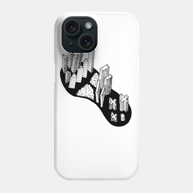 City Footprint Phone Case by PrintablesPassions