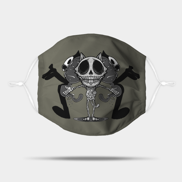 Anatomy Of Felix The Cat Felix Mask Teepublic 