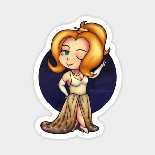 Fancy Chibi Girl Magnet