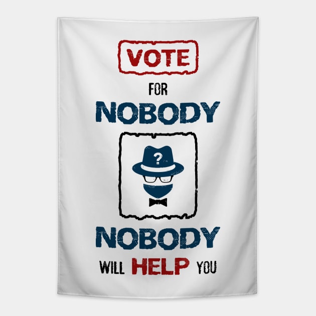 Vote for Nobody Tapestry by psychoshadow