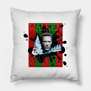 Walken In A Winter Wonderland Christmas Knit Pillow