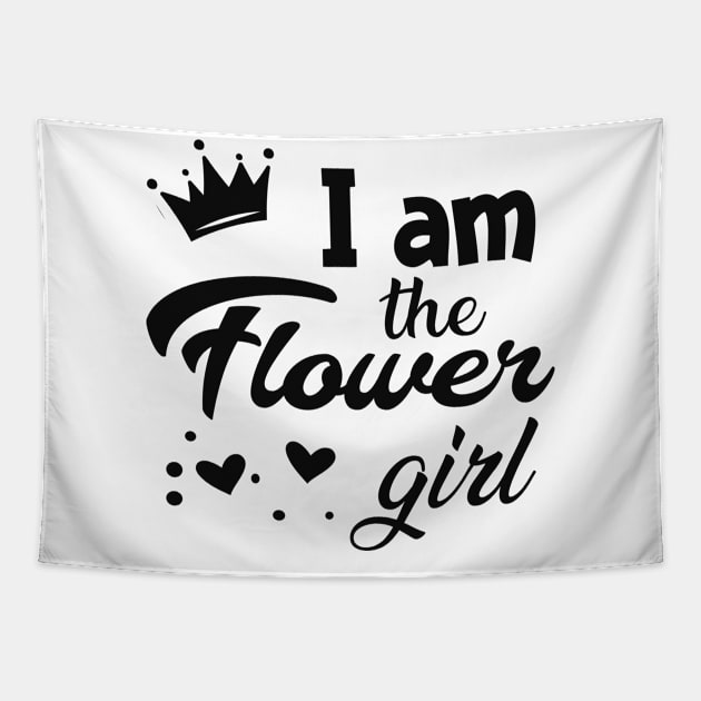 Flower - I am the flower girl Tapestry by KC Happy Shop