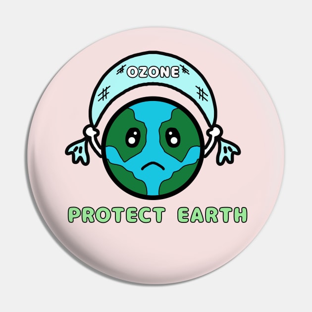 Protect Earth & Save Environment Pin by TANSHAMAYA