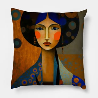 Asian Abstract #7 Pillow