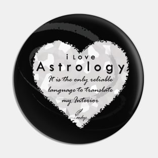 ASTROLOGY LOVE W/B Pin
