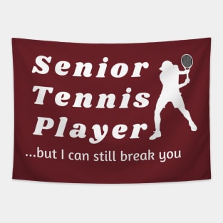 Senior tennis player Tapestry