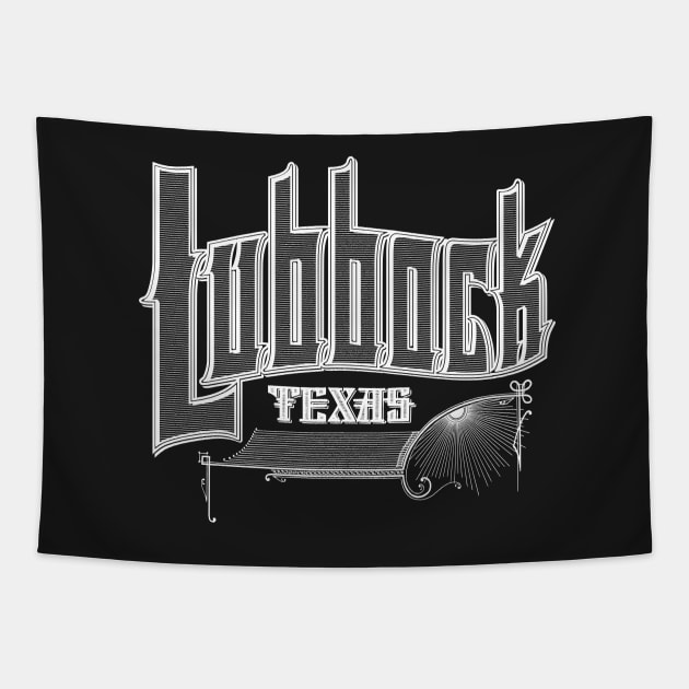 Vintage Lubbock, TX Tapestry by DonDota