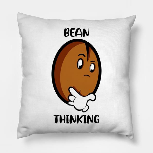 Bean Thinking Pillow by Art by Nabes