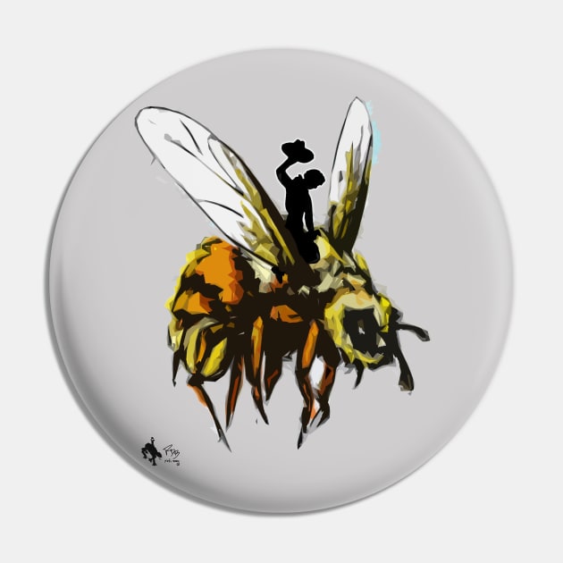 Just Bee Pin by Yeti Ink ~ Yeti307