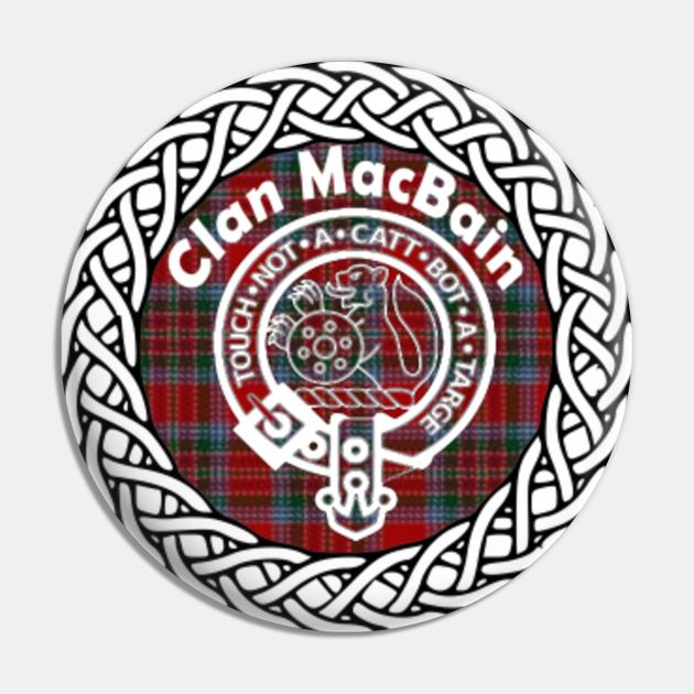 Clan MacBain surname last name tartan crest badge Macbain Pin