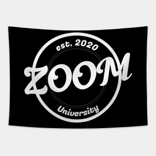 Zoom University Est 2020 Vintage Tapestry