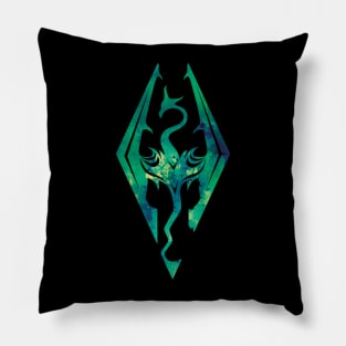 Green Dragonborn T-Shirt Pillow