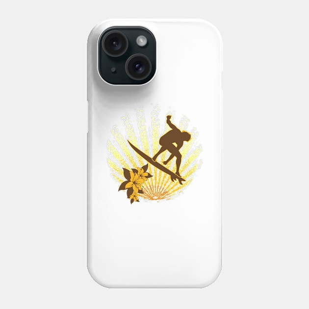 Summer Surfer Phone Case by positivedesigners