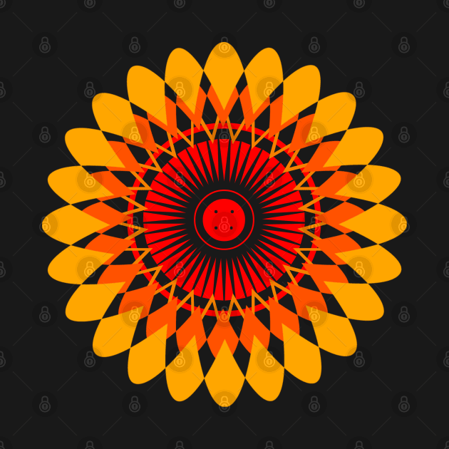 Floral mandala, geometric mandala by SAMUEL FORMAS