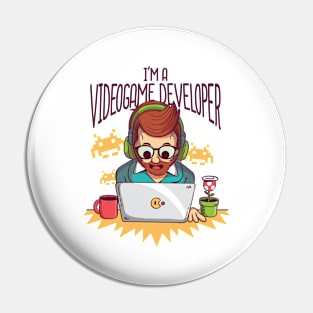 I'm A Videogame Developer Pin