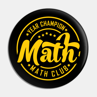 Math club Pin