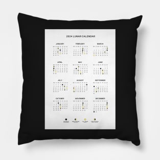 2024 Lunar Calendar Pillow