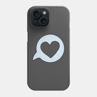 I Love You (clear/salted caramel) Phone Case