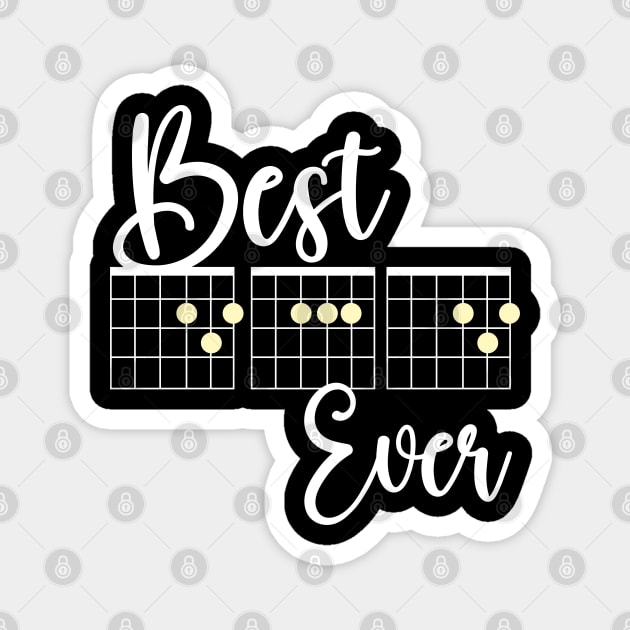 Best Dad Ever- Guitar Dad Magnet by Mey Designs