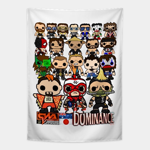 QWA Dominance 2018 Pop Vinyl Tapestry by ChewfactorCreative