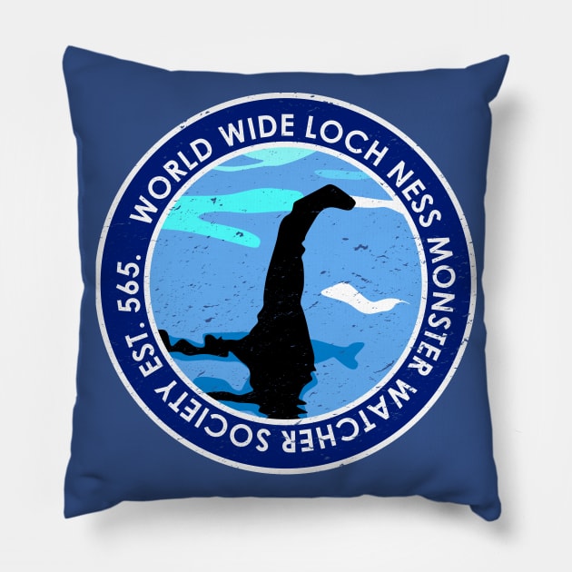 Nessie Watchers Pillow by nickbeta