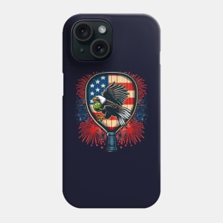 Pickleball 4th of July Eagle Patriotic Design #2 Phone Case