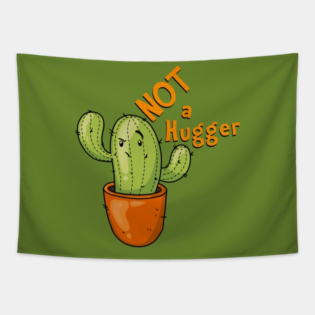 Kawaii Cactus - Not A Hugger Tapestry by Fun4theBrain