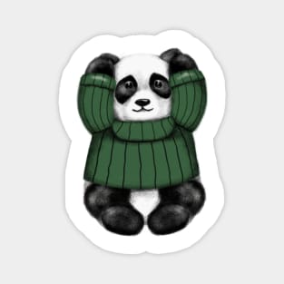 Cute Panda Girl Hear No Evil Magnet